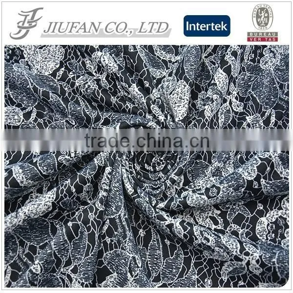 Jiufan Textile Good Quality Printing Polyester Spandex Roma /Ponte Roma Stretch Lycra Knitted Fabric For Garment Shaoxing photo-3