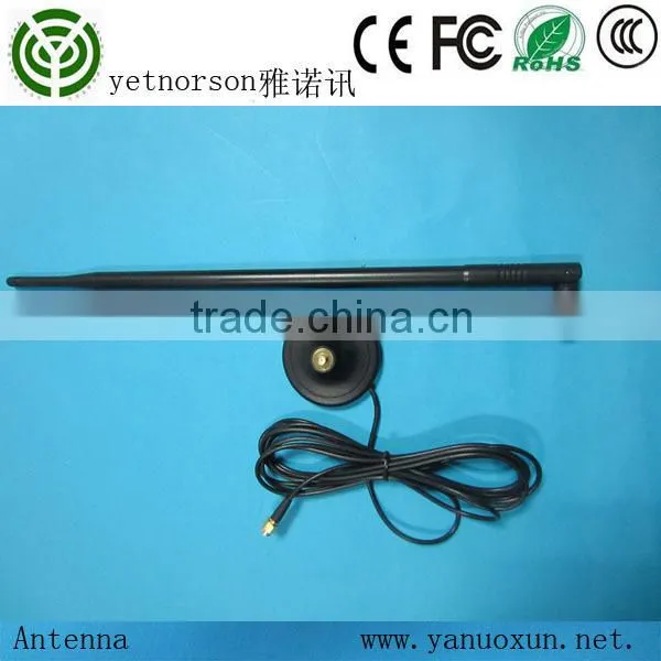 [factory Produce]indoor 2.4G 9dbi Rubber Omni Directional Antenna With Magnetic Base