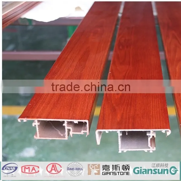 American Oak Purplish Red Open Coated Aluminium Windowdoor and Sections/ Aluminium Extrusion Profiles for the Window and Door photo-2