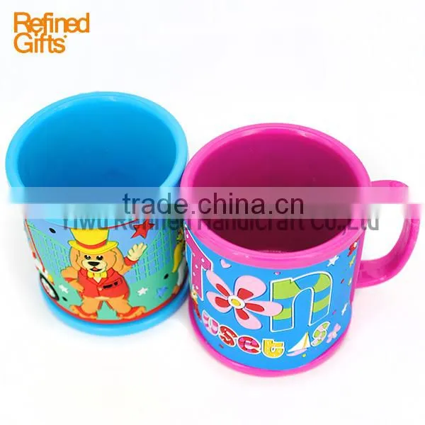 Menufacture China PVC Rubber Coffee Cup Mug Flower Mugs Promotional Gift photo-2
