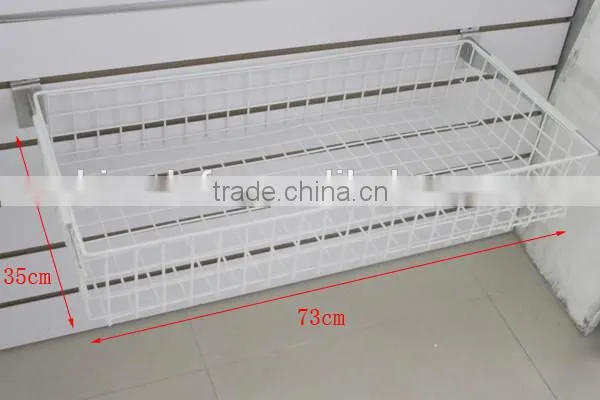Powder Coat Metal Wire Basket Supermarket Storage Basket photo-4