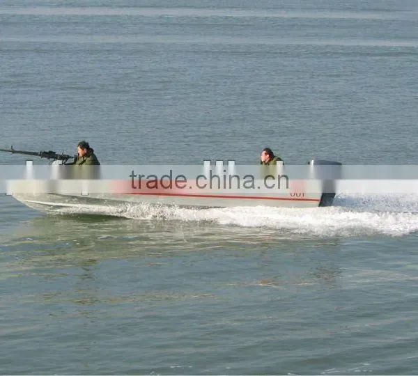 6M Fiberglass Outboard Assault Boat With Engine