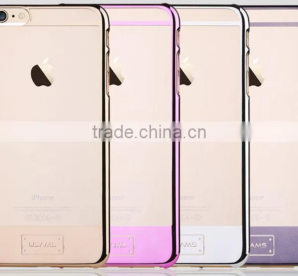 USAMS Brand Plating Clear Back Case for Apple Iphone 6