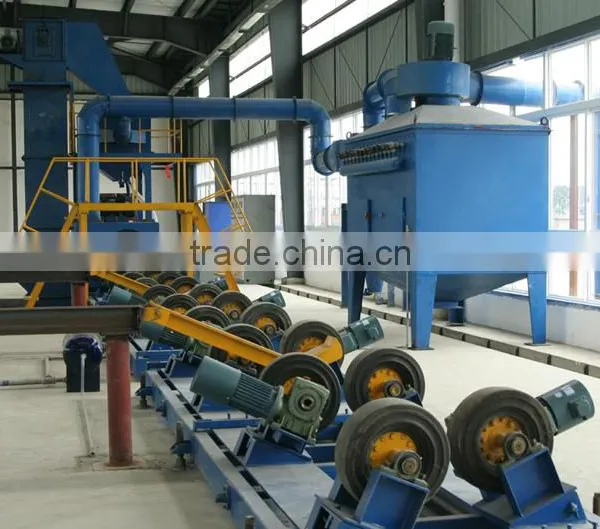 Pipe shot blast descaling machines
