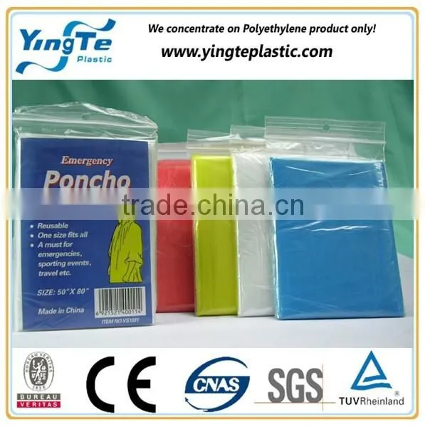 Waterproof Plastic/pe Disposable Raincoat for Men/women/adult/kids photo-4