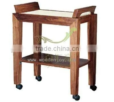 2016 Hot Sales Wooden Golden Tea Trolley Service Trolley&Room Service Trolley photo-2