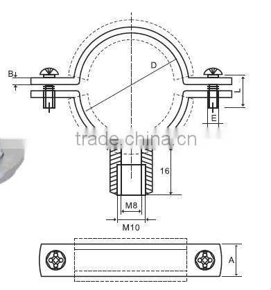 Rubber Pipe u Clamp Clip photo-5