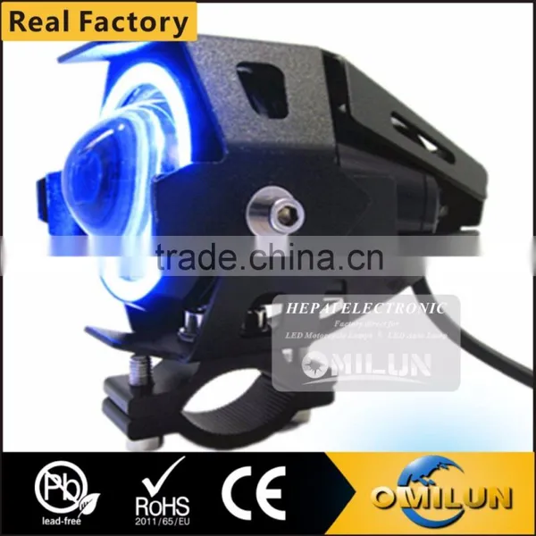 Factory Direct 12-80V U7 Led Headlight With Angel Eyes for Motorcycles photo-4
