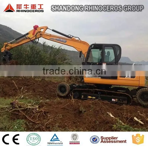 Earth Moving Machines 8ton Excavator Part Excavators Working photo-4