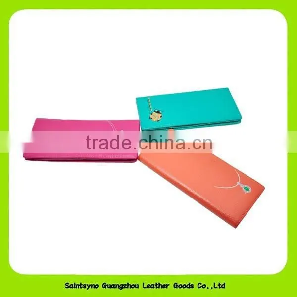 14332 Low Price Fashion Lady Silk Flowers Beauty Girls Leahter Wallet photo-5