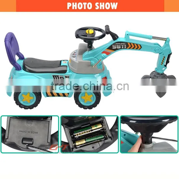 Children Plastic Manual Ride on Car for Sale photo-3