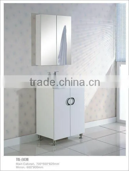 PVC/MDF bathroom vanity/furniture/cabinets for Europe market morden design