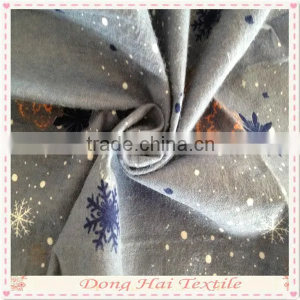 Fashion Brushed Cotton Fabric Printing With Small Flowers