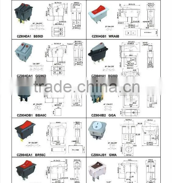 Chzjcz/rocker Switch,Automotive Rocker Switches/*-/-11//*-1 168579-Car Rocker Switch photo-4