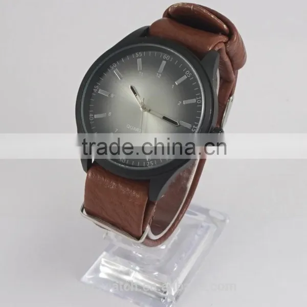 Free Wrist Watches Changeable Leather Band Watch for Men One Piece Leather Band Man Wrist Watch photo-3