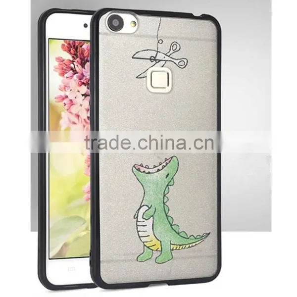 Silk Pattern Tpu+pc Bumper Case Back Cover for Xiaomi mi 5 Mimax Redmi Note 4 3 2 1 c i Pro Prime photo-5