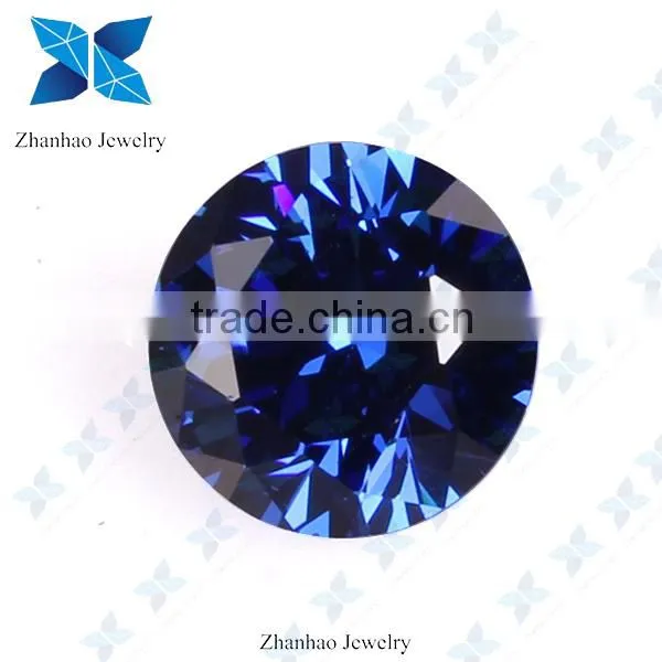 Blue Colored Stone Cubic Zircon