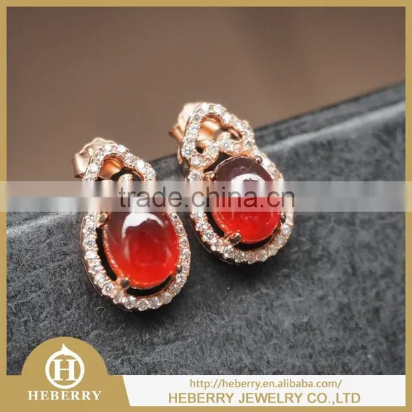 Crystal Necklace Bracelet Earring With Garnet Gemstone and 925 Silver photo-3
