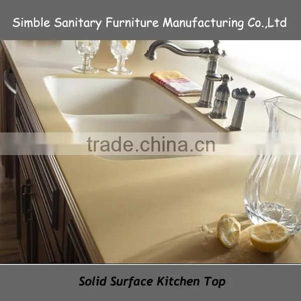 Hot Sale Solid Surface Kitchen Counter Tops With Undermount Sink photo-3