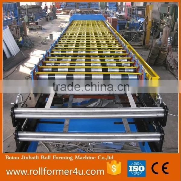 Roof Panel Step Tile Roll Forming Machine Price Double Layer Steel Roof and Wall Sheet Roller Machine photo-5