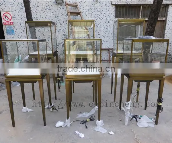Luxury Store Fixtures Decoration Factory Custom Made Stainless Steel Metal Display Showcase and Stands for Cartier Jewelry photo-5