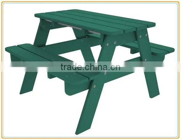 High Quality Outdoor Kids Children Wooden Picnic Table photo-5