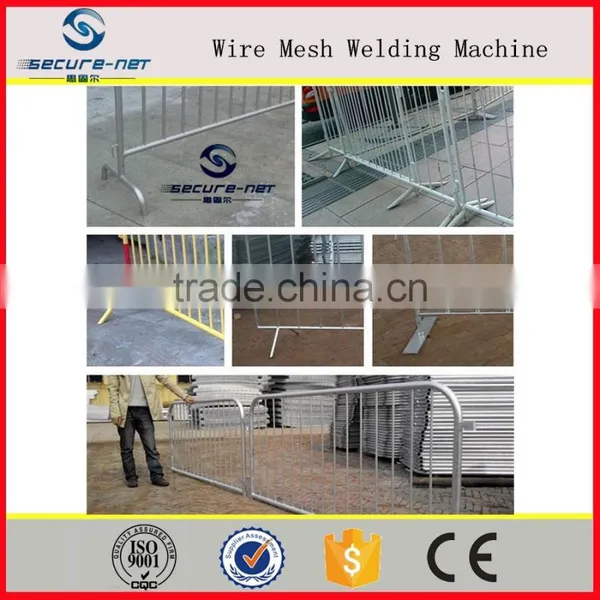 Reinforcing Temporary Steel Fence Crowd Control Barrier System photo-3