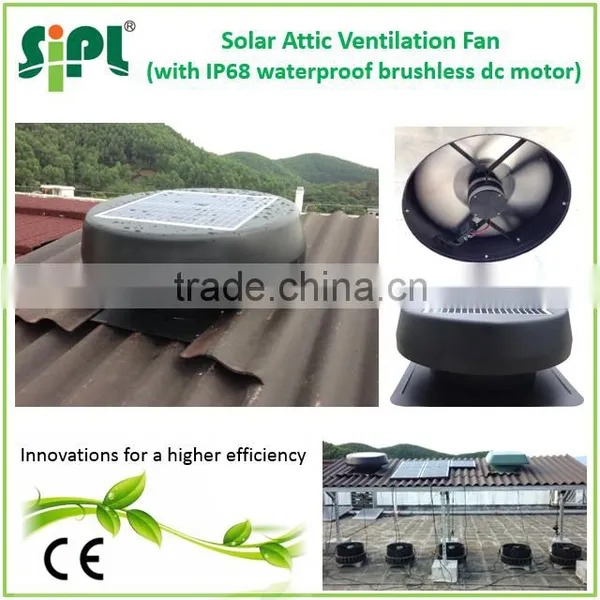 SUNNY FAN 12 Watt Ventilation Use Solar Panel Powered Roof Mounted DC Exhaust Fan Attic Air Ventilator photo-3