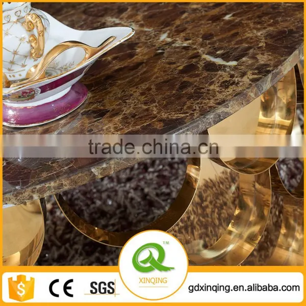Hot Sale Gold Round Vintage Coffee Table C396 photo-4