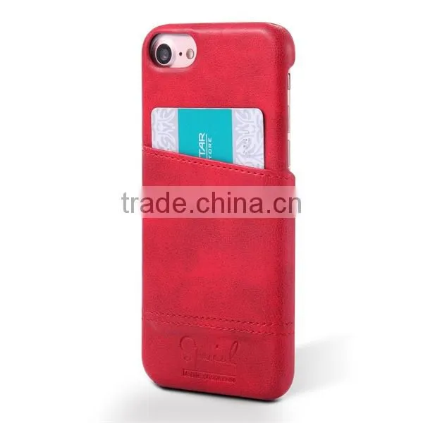 Leather Hard Phone Case With Card Slot For IPhone7 photo-2