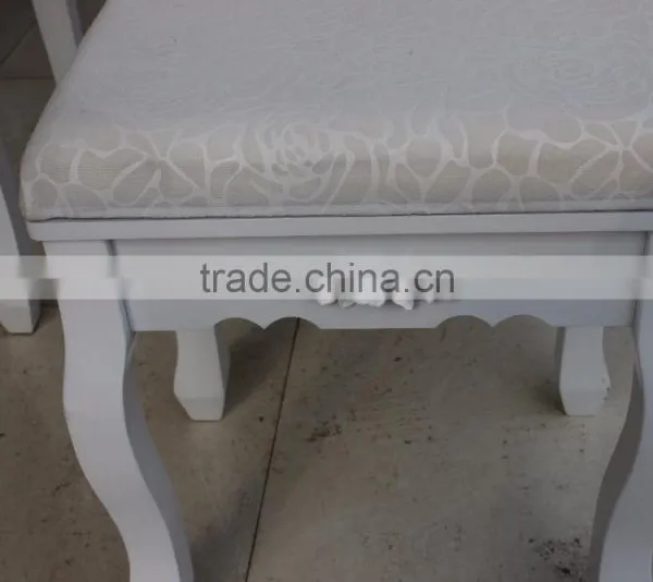 French Style Dressing Table With 3 Mirrors and Chair photo-6