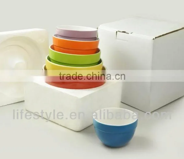 6 Pieces Colored Mixing Bowl Set photo-4
