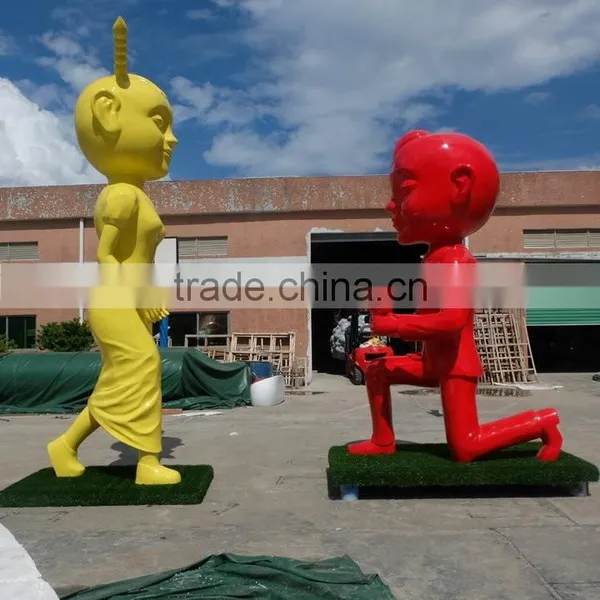 Outdoor Giant Lover Statue photo-5