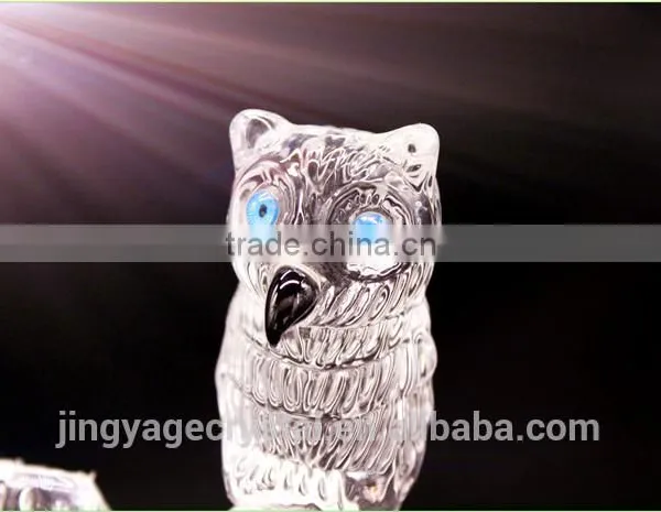 Handcrafts Cyrstal Chinese Anniversary Crystal Owl Model Gifts photo-3