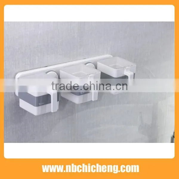 Bath Storage Holder Plastic Shower Rack Wall Mounted Storage Rack photo-2