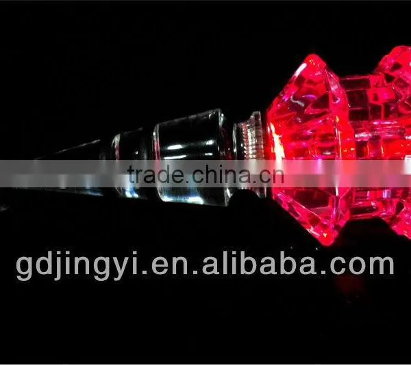New Style Gem Shaped Acrylic LED Lighted Wine Bottle Stopper photo-4