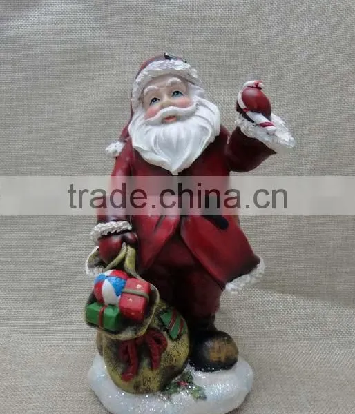 Resin Christmas Santa Clause Figurine Decoration photo-4