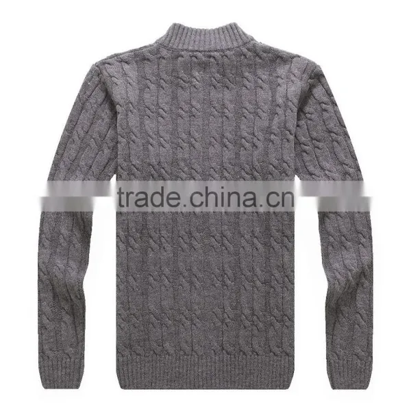 Men Zipper Cardigans Fashion Man Sweater American photo-2