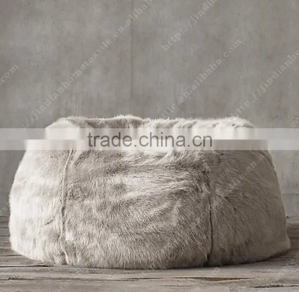 Faux Fur Chair Big Sofa Bed Adult Bean Bag 1 Chair Lounger photo-5