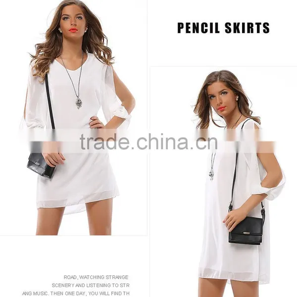 Maxnegio Chiffon Straight Dress for Ladies photo-3