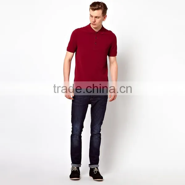 Wholesale Red Polo Shirt Cheap Mens High Quality Polo Shirt PS0117A photo-4