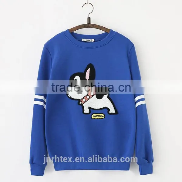 Hot Sale 100% Cotton Women Hoodies Embroider photo-3