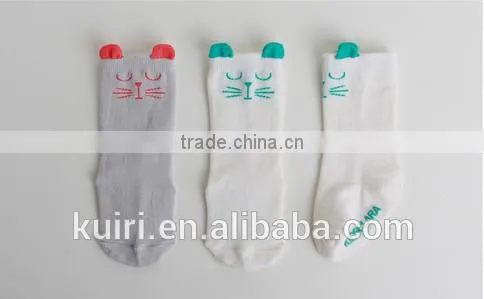 100% Cotton Baby Socks Slip-resistant Floor Socks Cartoon Kids Socks photo-3