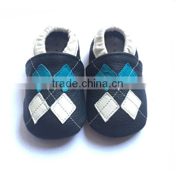 2016 Genuine Leather Baby Shoes Rubber Sole Kids Shoes for Boys and Girrls photo-3