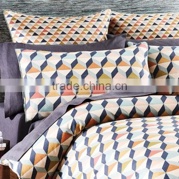 Printed on Linen-look Cotton Quilt Cover photo-5