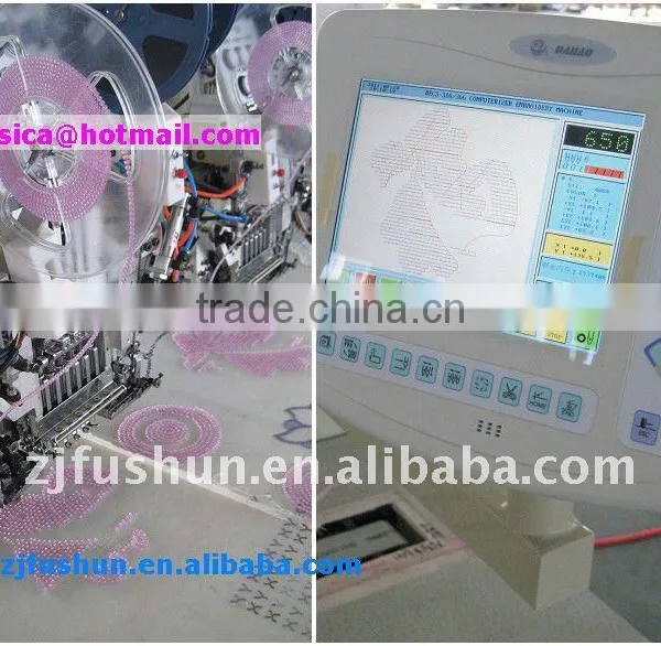 fs 612 Double Sequins and Beads and Flat Computerized Embroidery Machine
