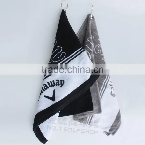 100% Cotton Yarn Dyed Jacquard Golf Towel photo-2
