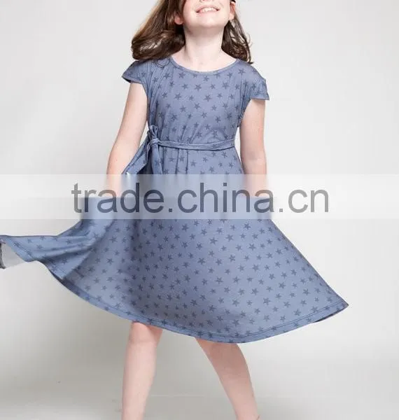 Mother and Daughter Clothes Dresses Dark Blue Woman Fashion Dress photo-2