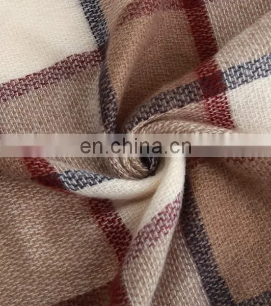 2016 Autumn And Winter Scarf Ladies Acrylic Plaid Scarf photo-3