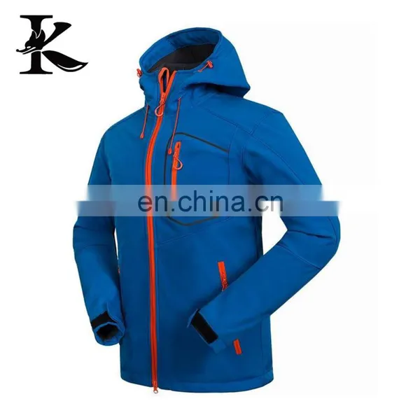 High Quality Waterproof Softshell Jacket for Men Outdoor Printed Clothing photo-4